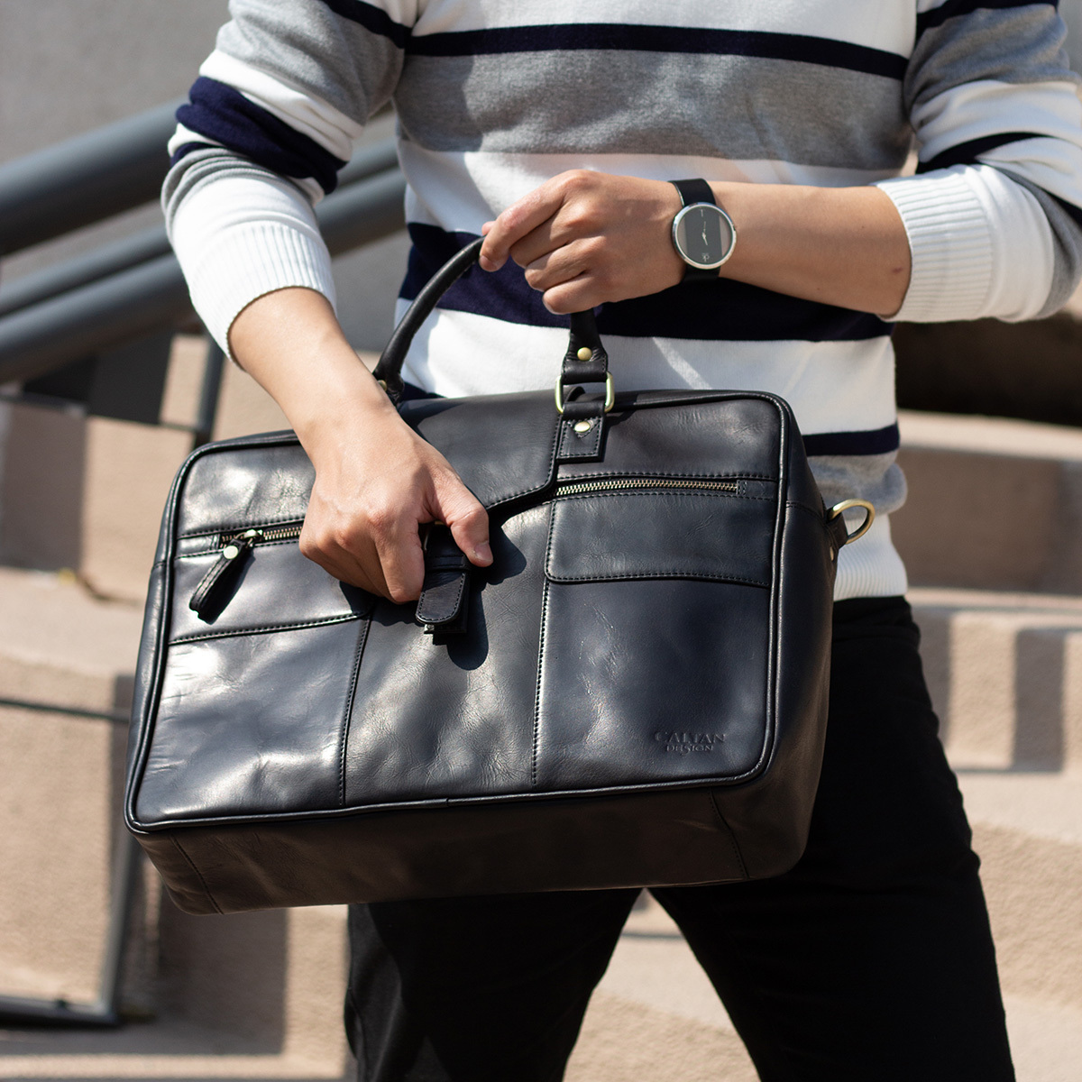 務實主義復古公事包-兩色(5124)