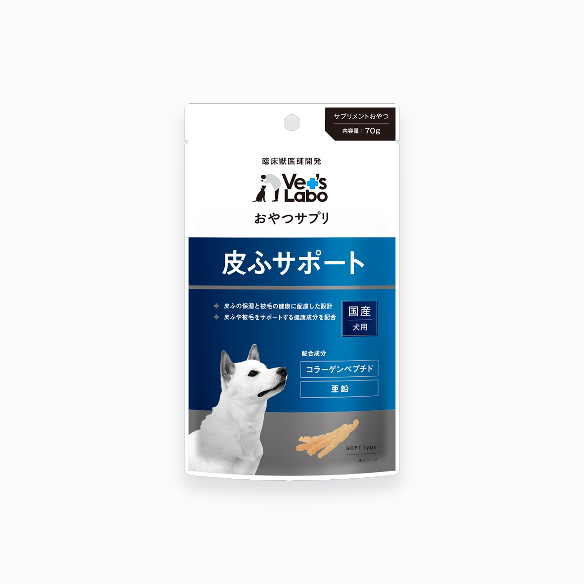 【Vet's Labo】Dog Skin Snack Supplement 70g