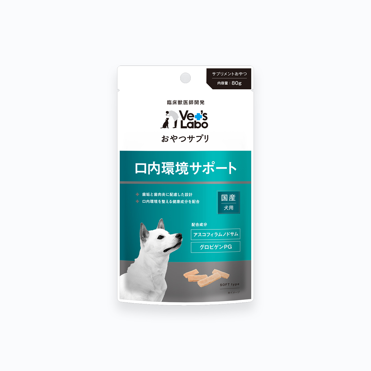 【Vet's Labo】Dog Mouth Care Snack Supplement 80g