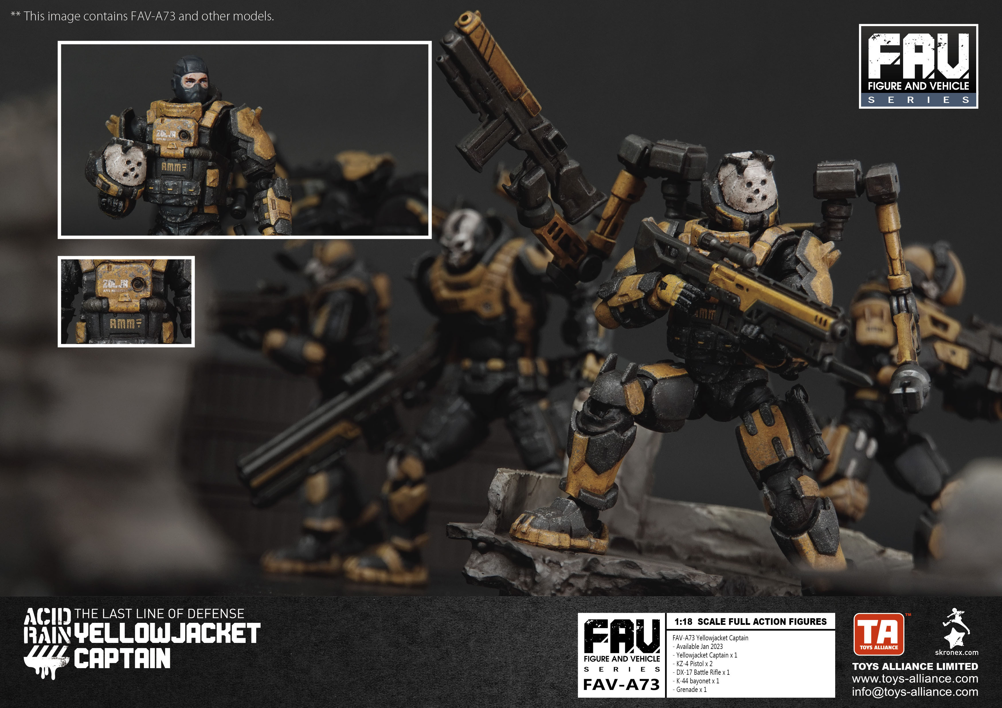 Toys Alliance : 1/18 酸雨戰爭 FAV-A73 黃蜂隊長
