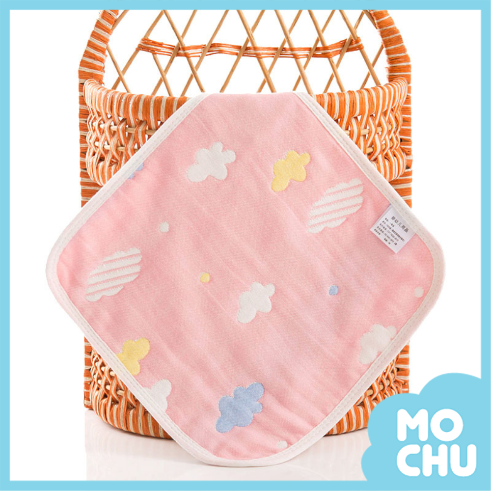 雲彩六層紗布方巾(兩色)