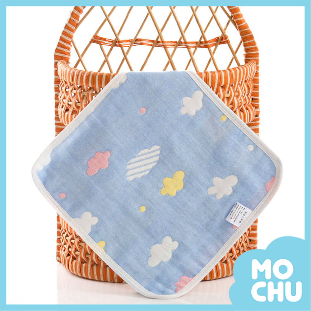 雲彩六層紗布方巾(兩色)