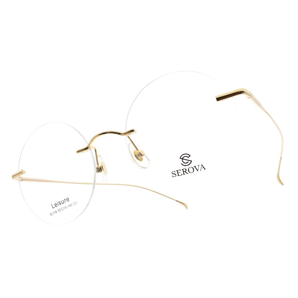 【SEROVA】SL114 C01 時尚潮流無框光學眼鏡