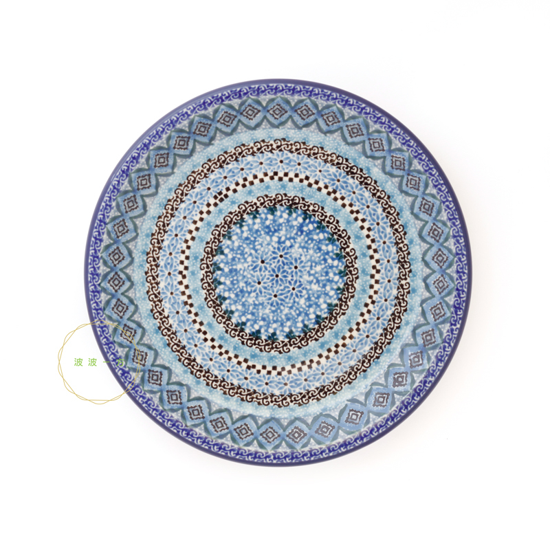 圓盤-Ø21cm-理性藍湖