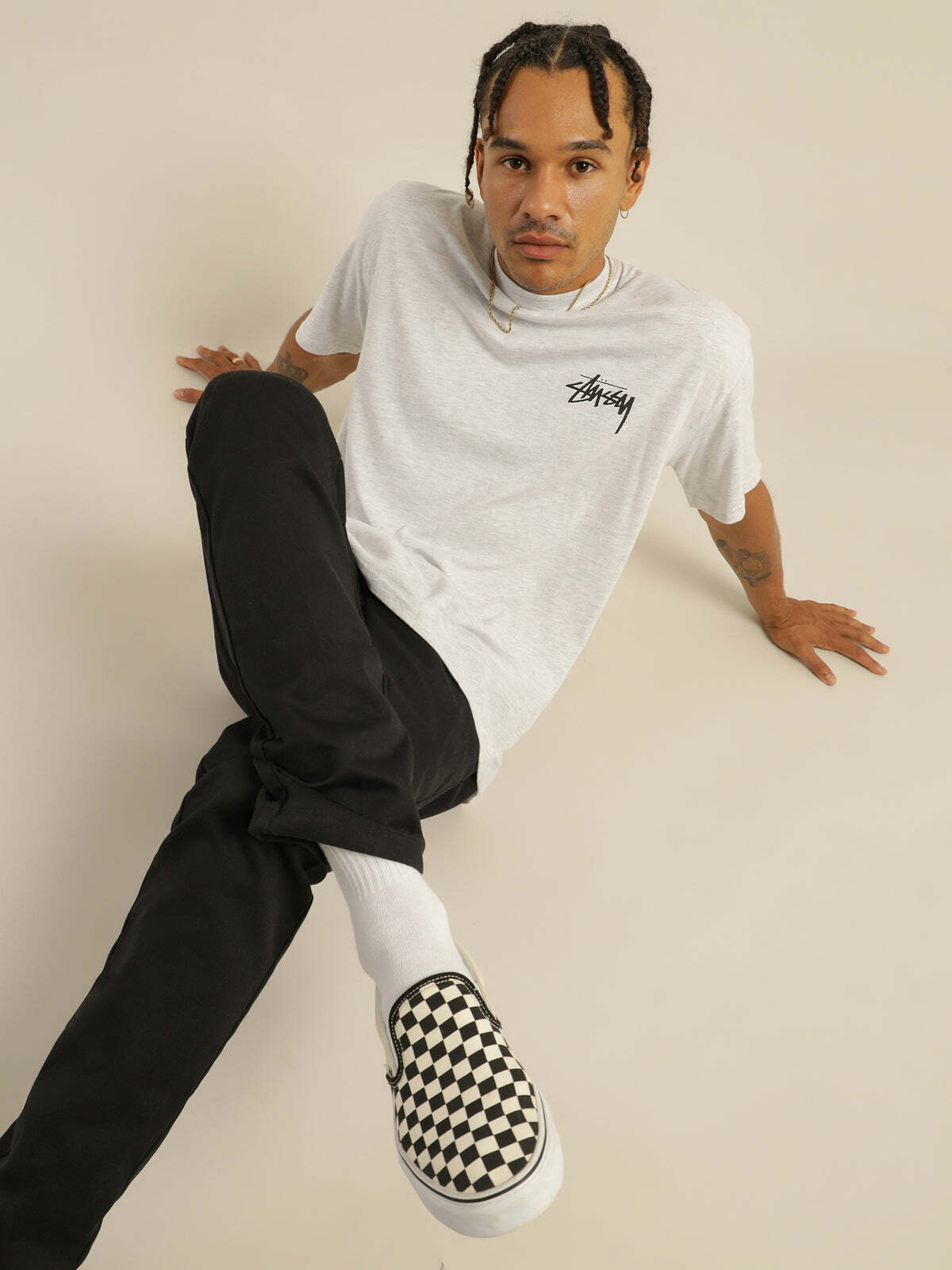 Stussy 簡約經典LOGO 短袖 T恤 白色