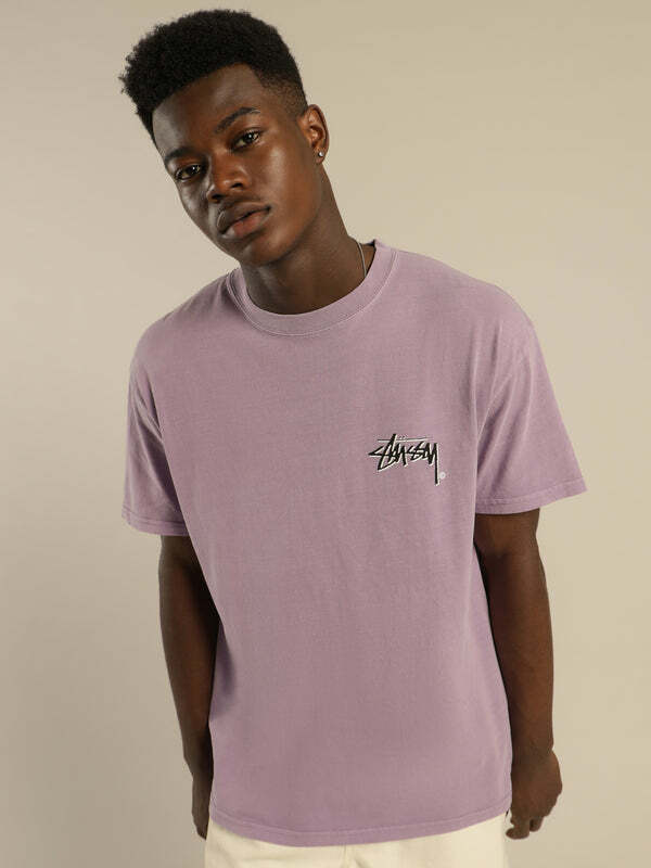 Stussy 簡約經典LOGO 短袖 T恤 紫色