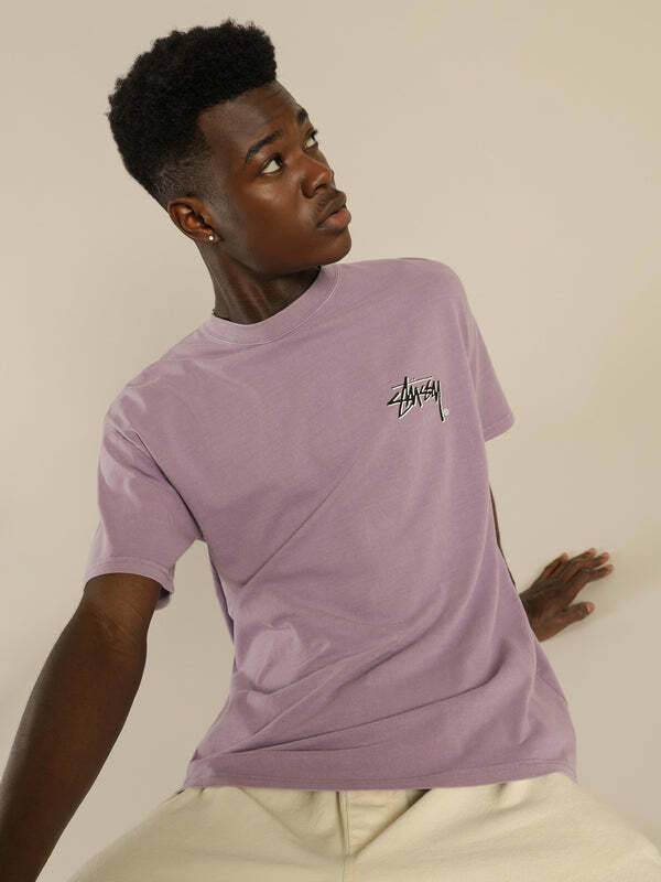 Stussy 簡約經典LOGO 短袖 T恤 紫色