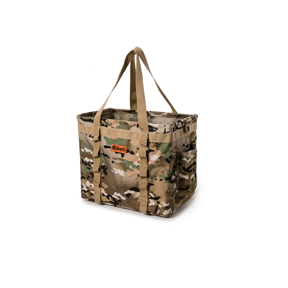 the earth CORDURA 折疊收納袋-綠迷彩