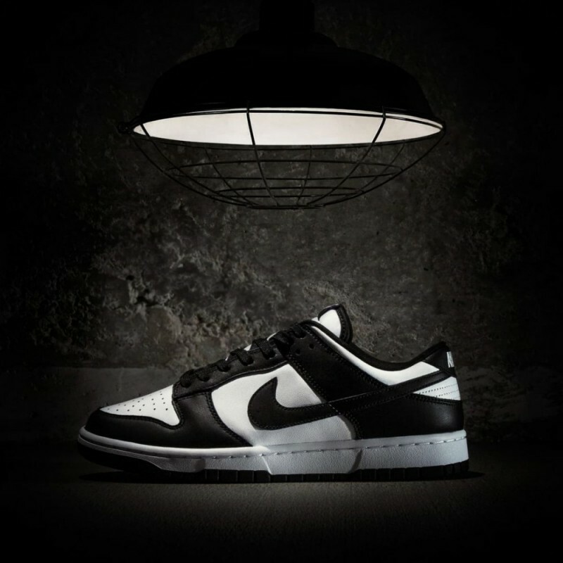 raffle dunk low black white