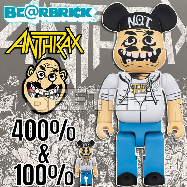 BEETLE BE@RBRICK ANTHRAX NOTMAN 日本樂團庫柏力克熊100