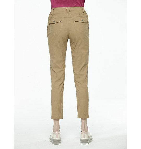 Wildland 荒野 女彈性抗UV九分窄口褲 62黃卡其 露營/戶外/休閒/旅遊/野餐/釣魚 21W81331