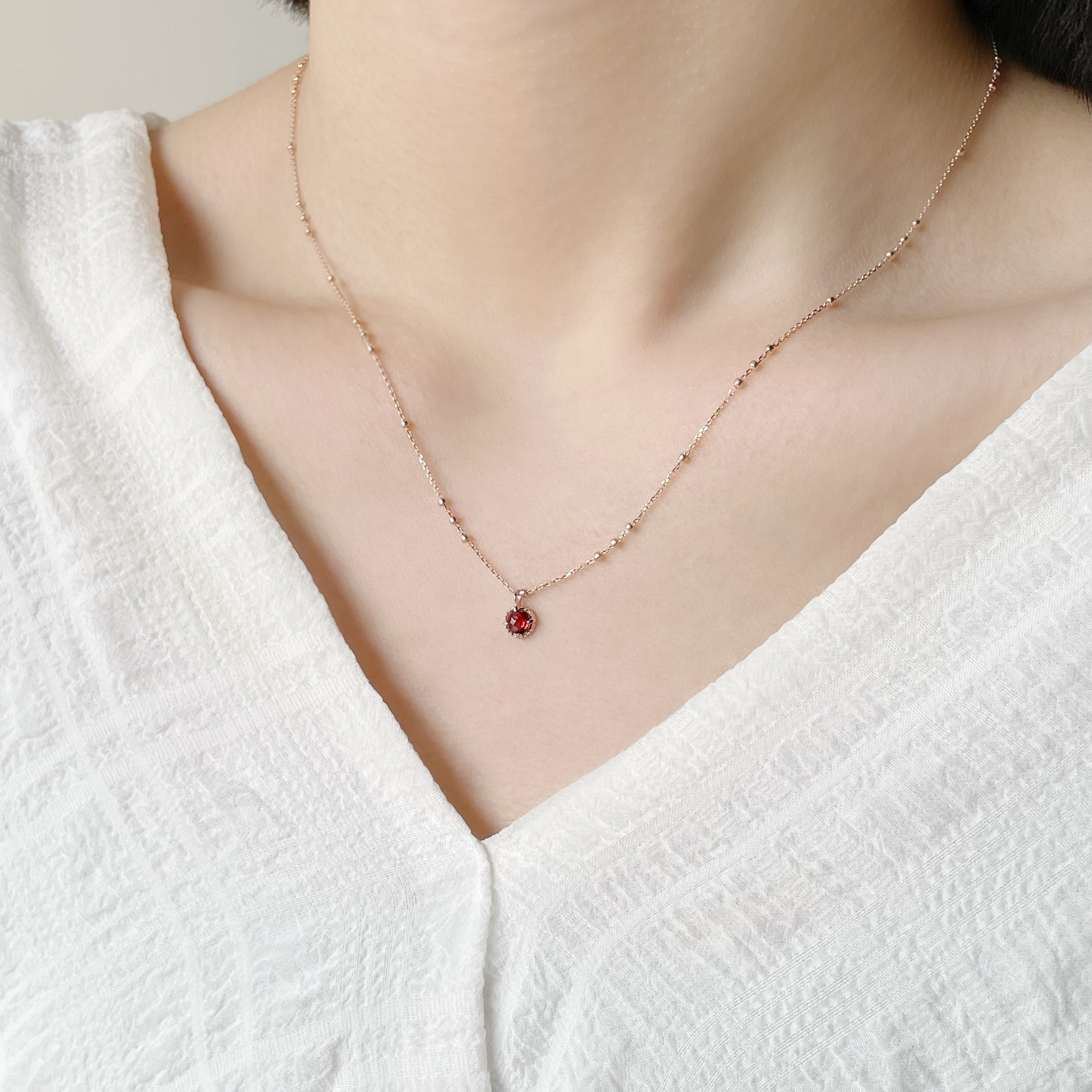 麻花小蛋撻石榴triplets項鍊