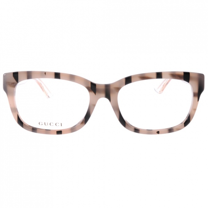 【GUCCI】GG3759F YV1 搶眼格紋簡約粗框款光學眼鏡