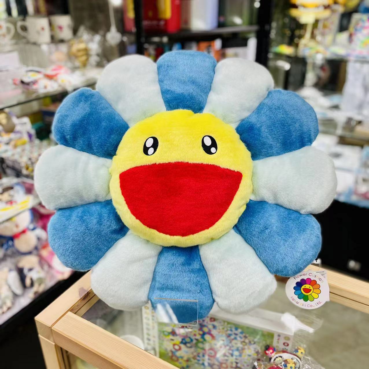 30cm / 60cm Takashi Murakami Flower Cushion (Blue)