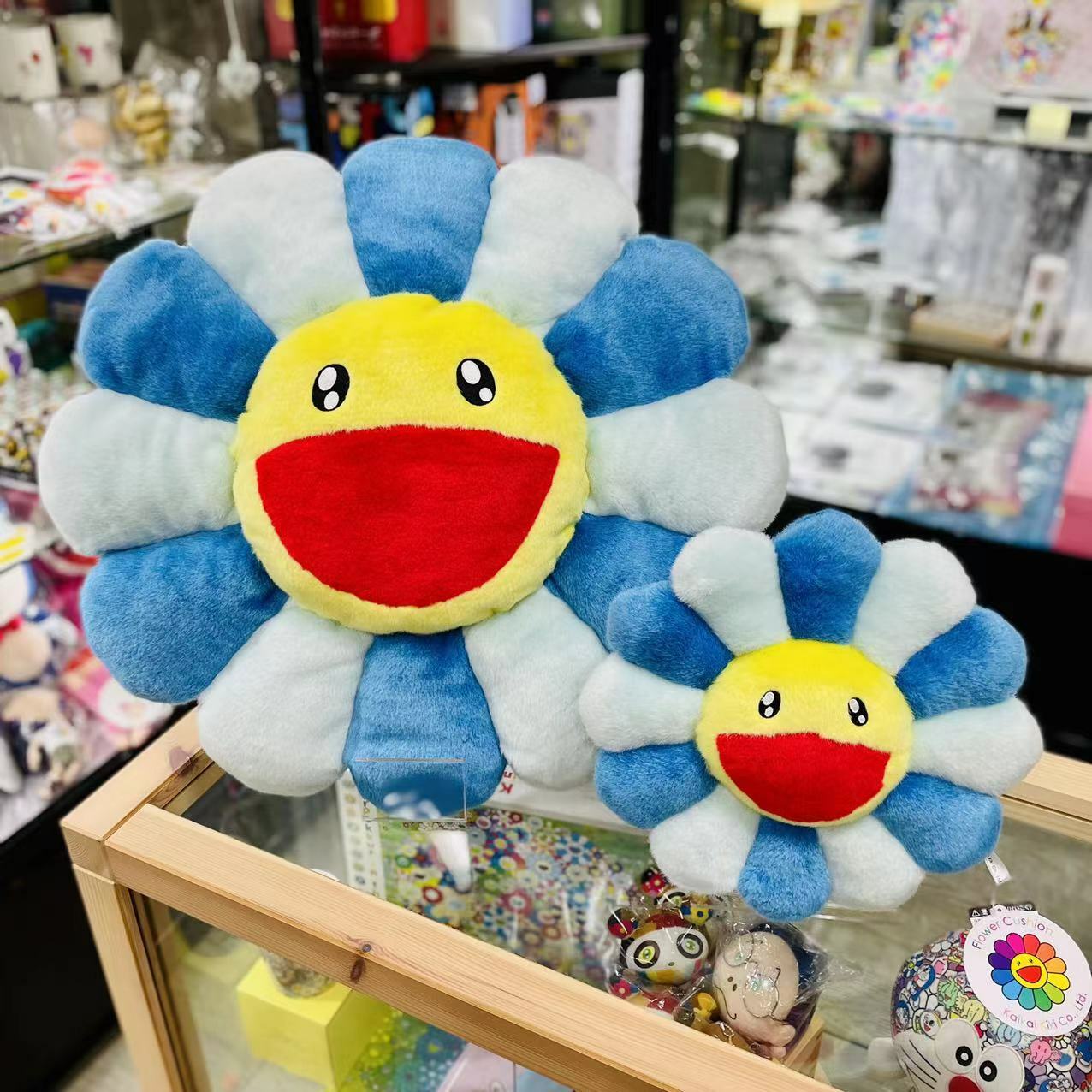 30cm / 60cm Takashi Murakami Flower Cushion (Blue)