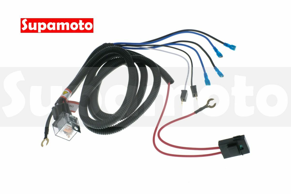 -Supamoto- 喇叭 加強線組 高低音 立體聲 雙喇叭 繼電器 加強 一對二 通用 機車 汽車 汽笛 蝸牛