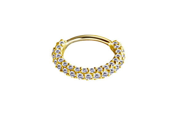 14K GOLD SEPTUM AND DAITH CLICKER