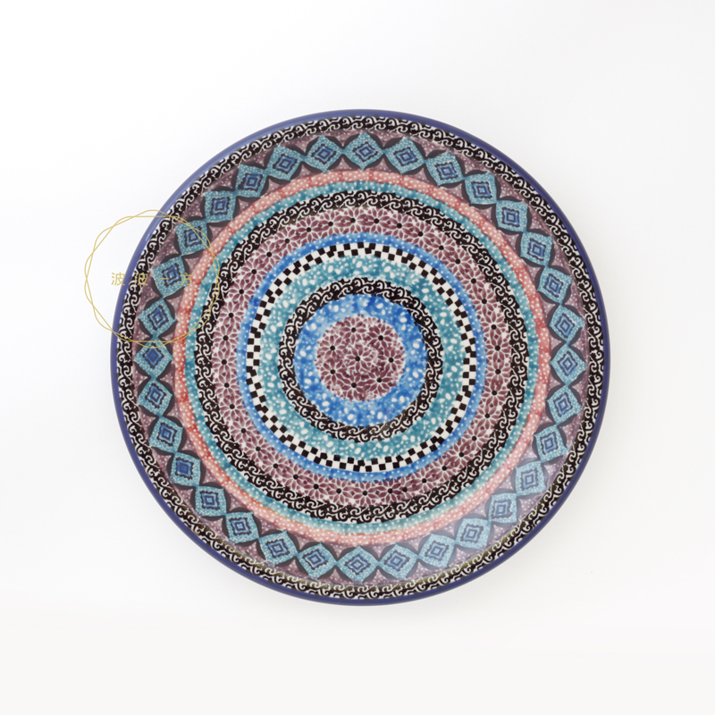 圓盤-Ø21cm-理性紫藍