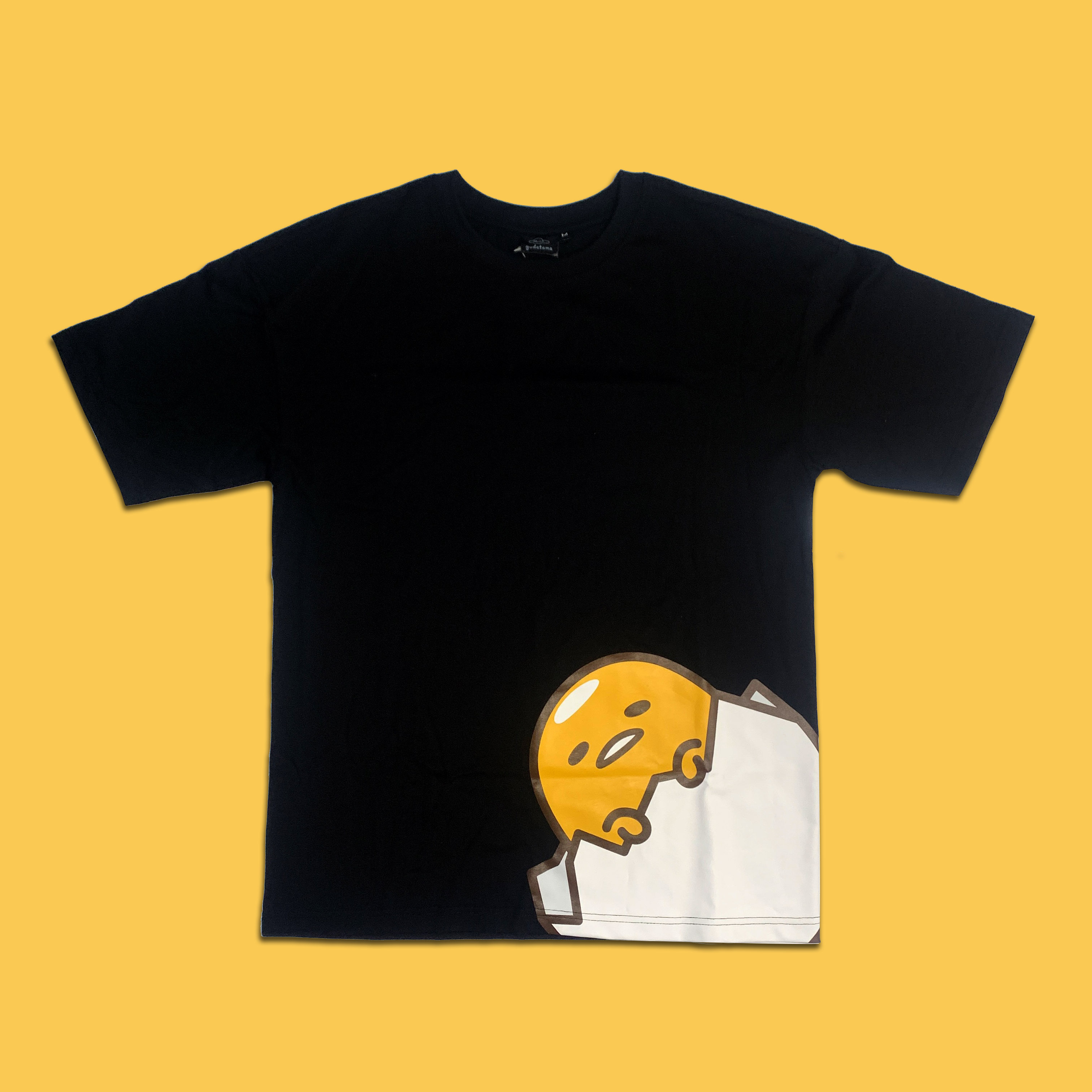蛋黃哥-短袖T-shirt-大臉款-黑