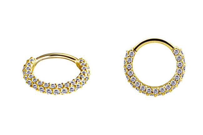 14K GOLD SEPTUM AND DAITH CLICKER
