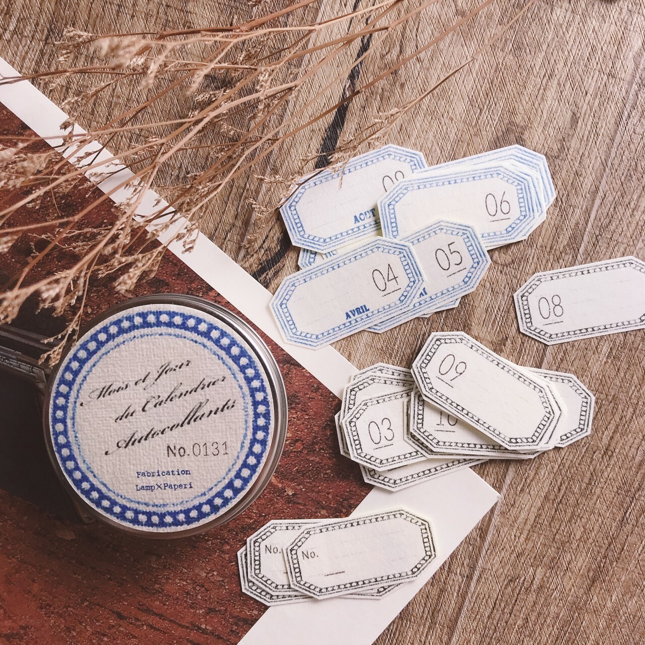 Lamp x paperi | 日付標籤貼紙