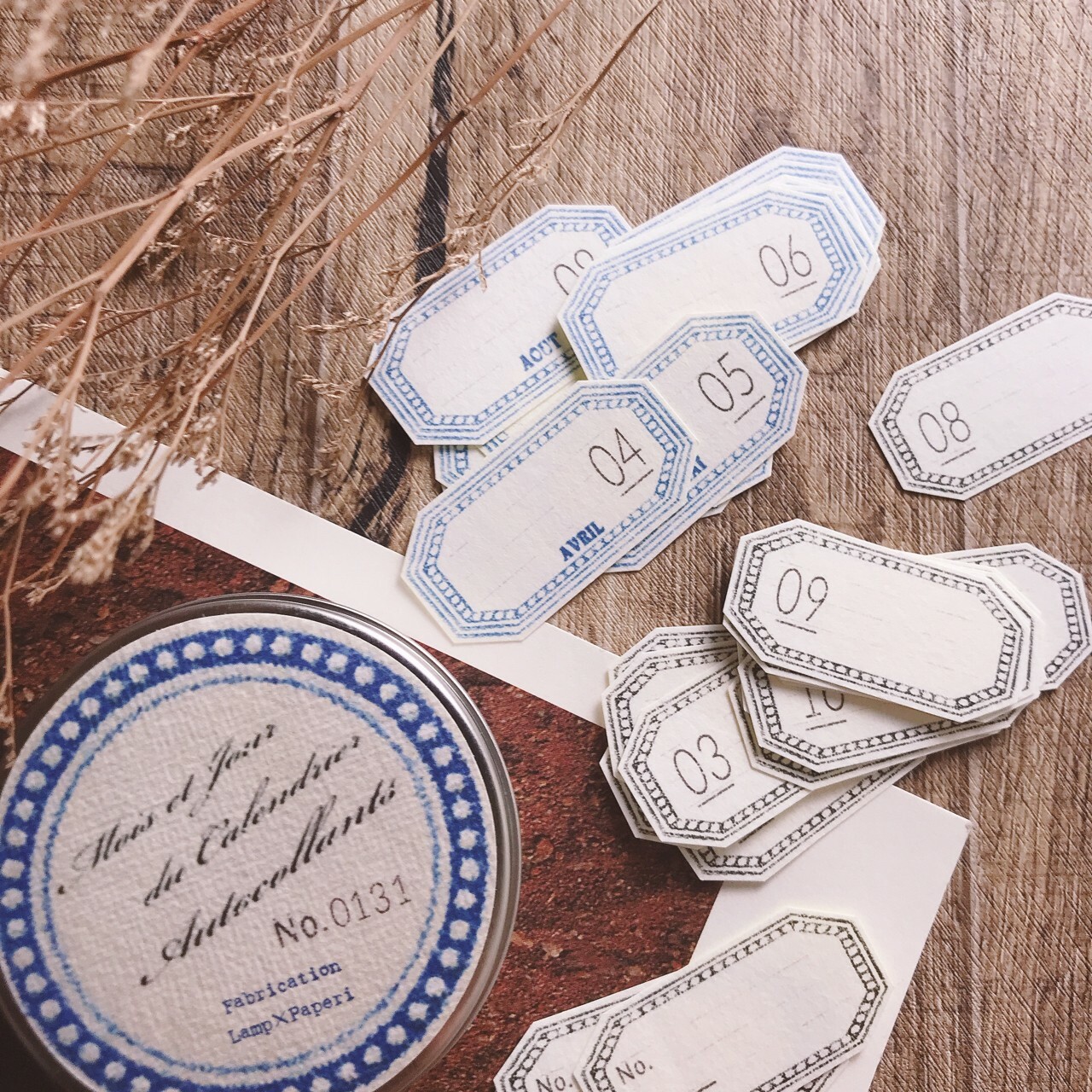 Lamp x paperi | 日付標籤貼紙