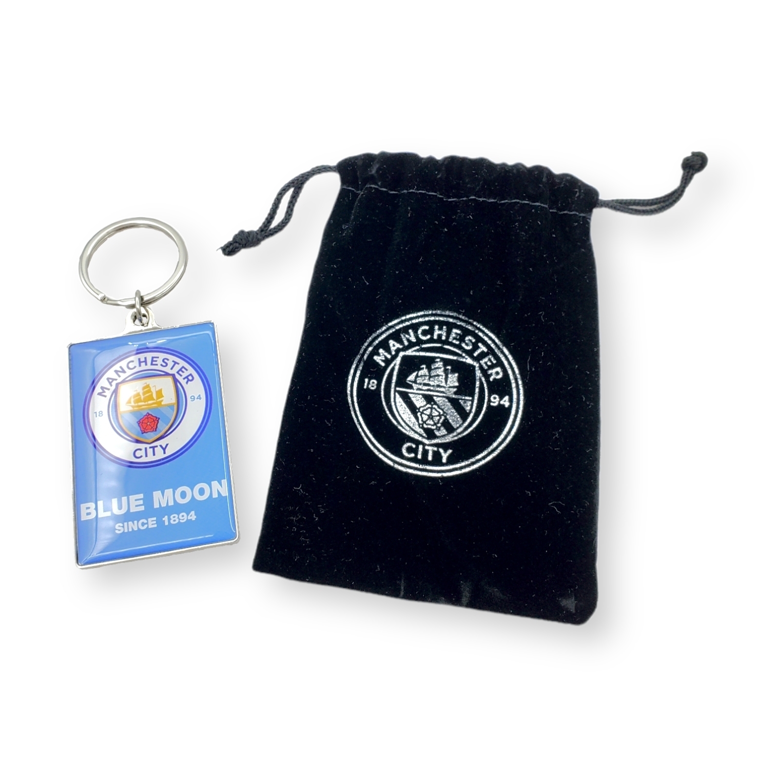 曼城高級會徽鎖匙扣連袋