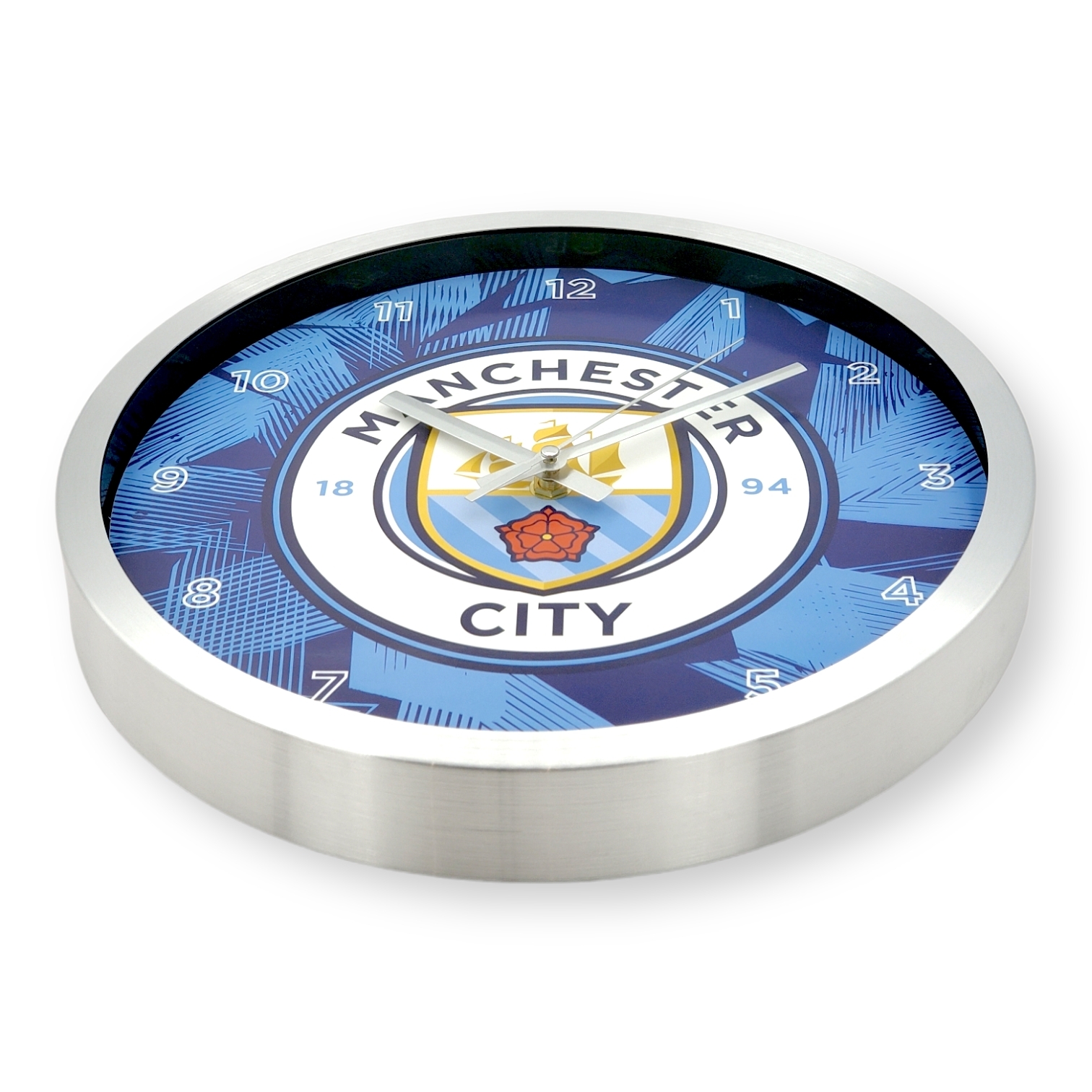 曼城會徽油壓針掛牆鐘