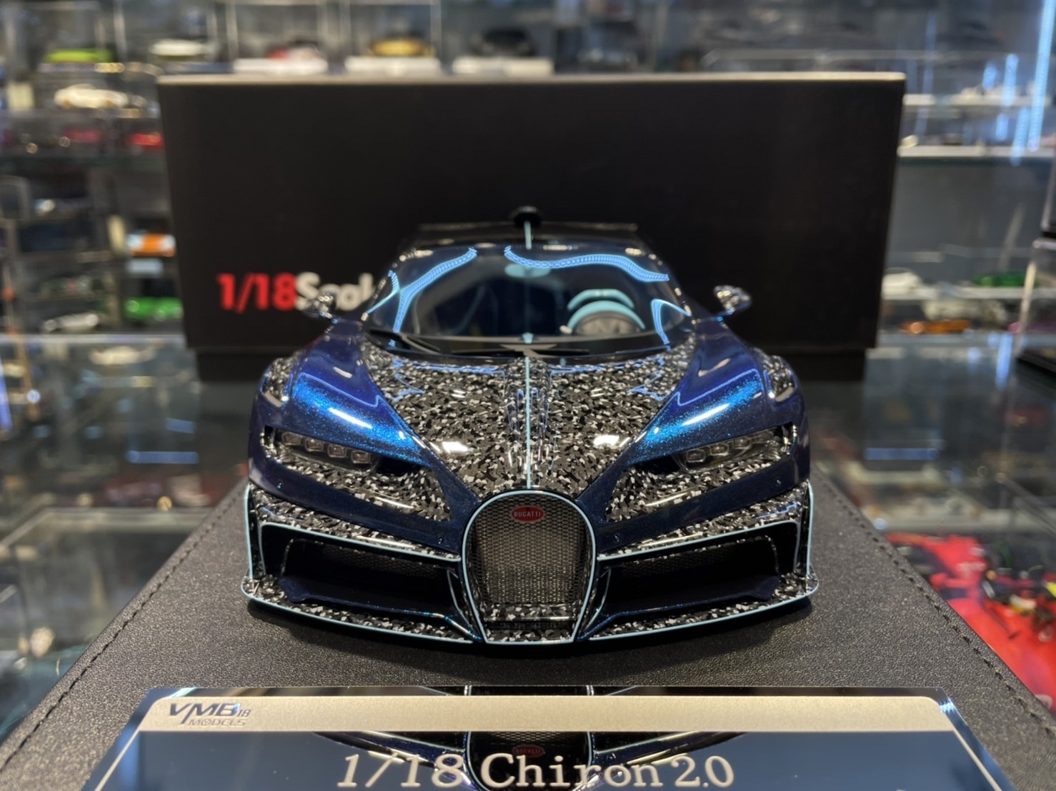VMB MANSORY Chiron 2.0 Metallic Blue 1/18 (樹酯車)
