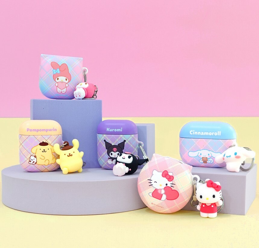 Sanrio - Airpods Galaxy Buds Hard Case - 立體公仔貼身耳機保護硬套 SU
