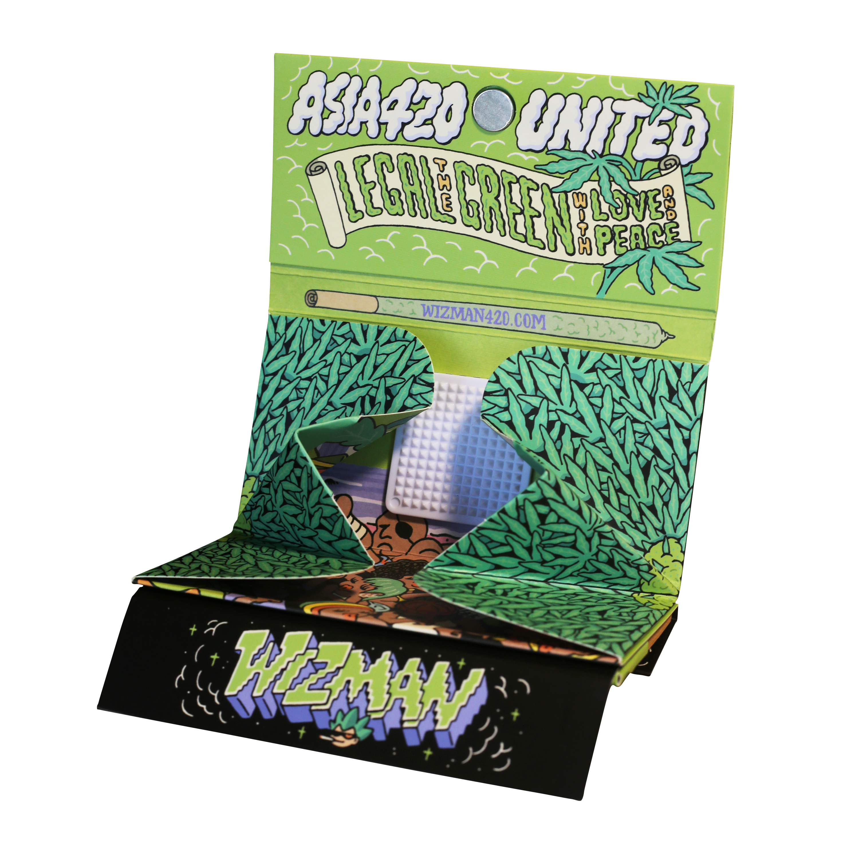 HK07 x WIZMAN - 限量捲煙紙濾嘴組 Asia 420 United Rolling Paper 107mm 大飛社聯名海肯