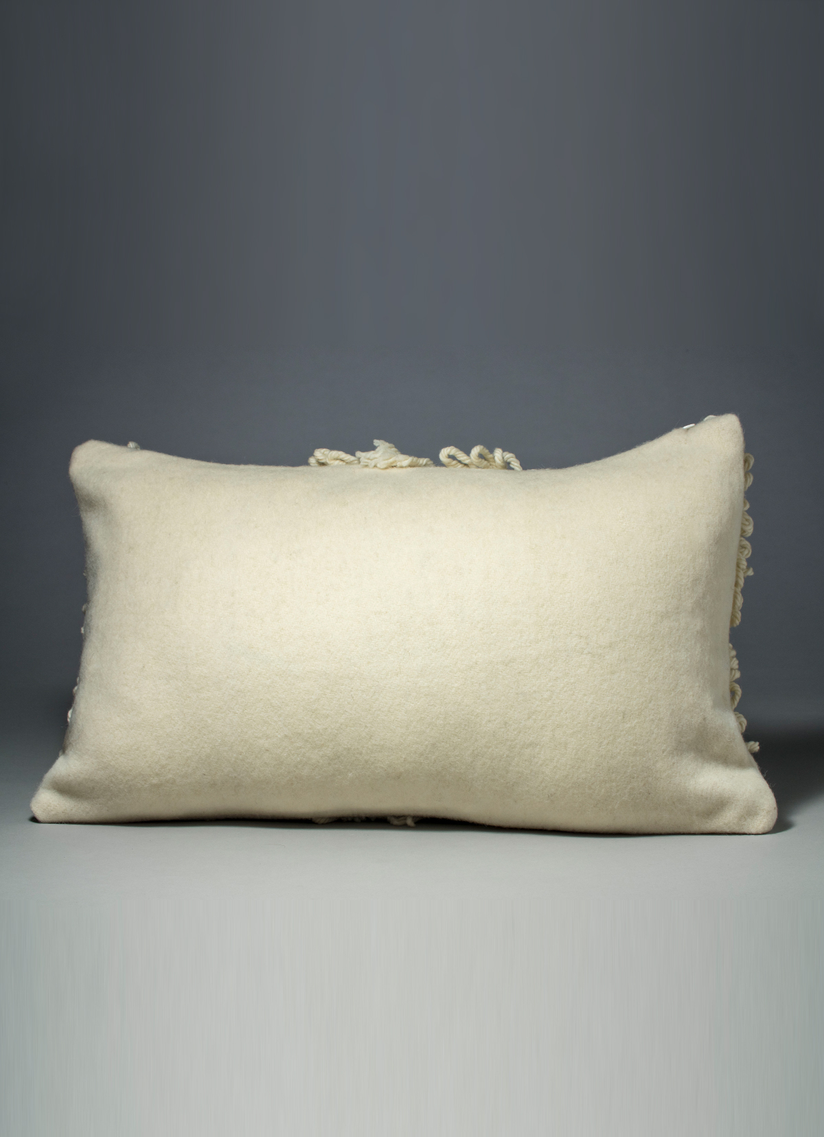 【秘魯國家館】ST.MALO 秘魯工匠手工編織圖騰100%羊毛家飾抱枕-2253UH-貝白
