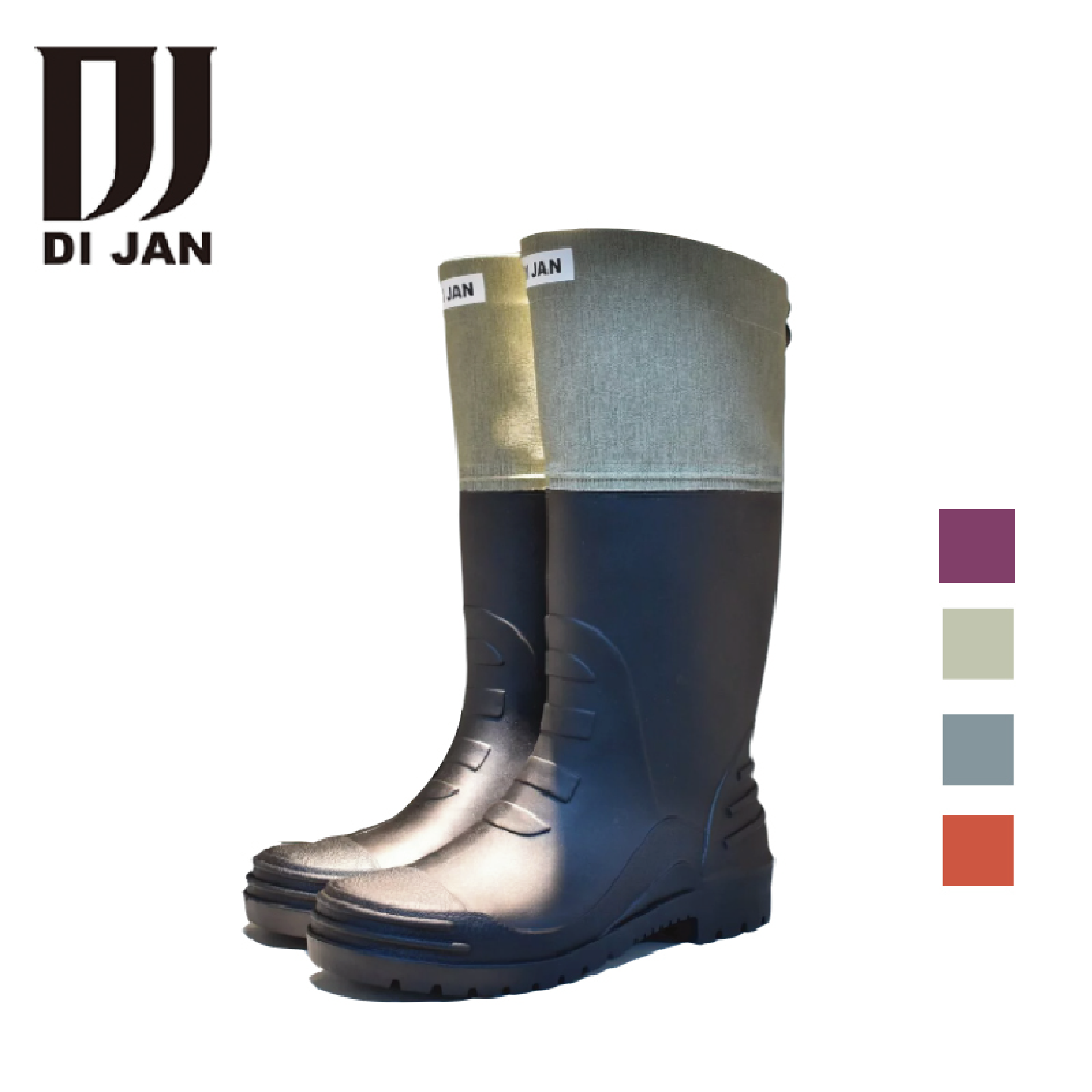 DI JAN 束口D3文青登山雨鞋 (4色) 浪人祭必備/雨鞋/防水/登山/戶外 34DIJD3