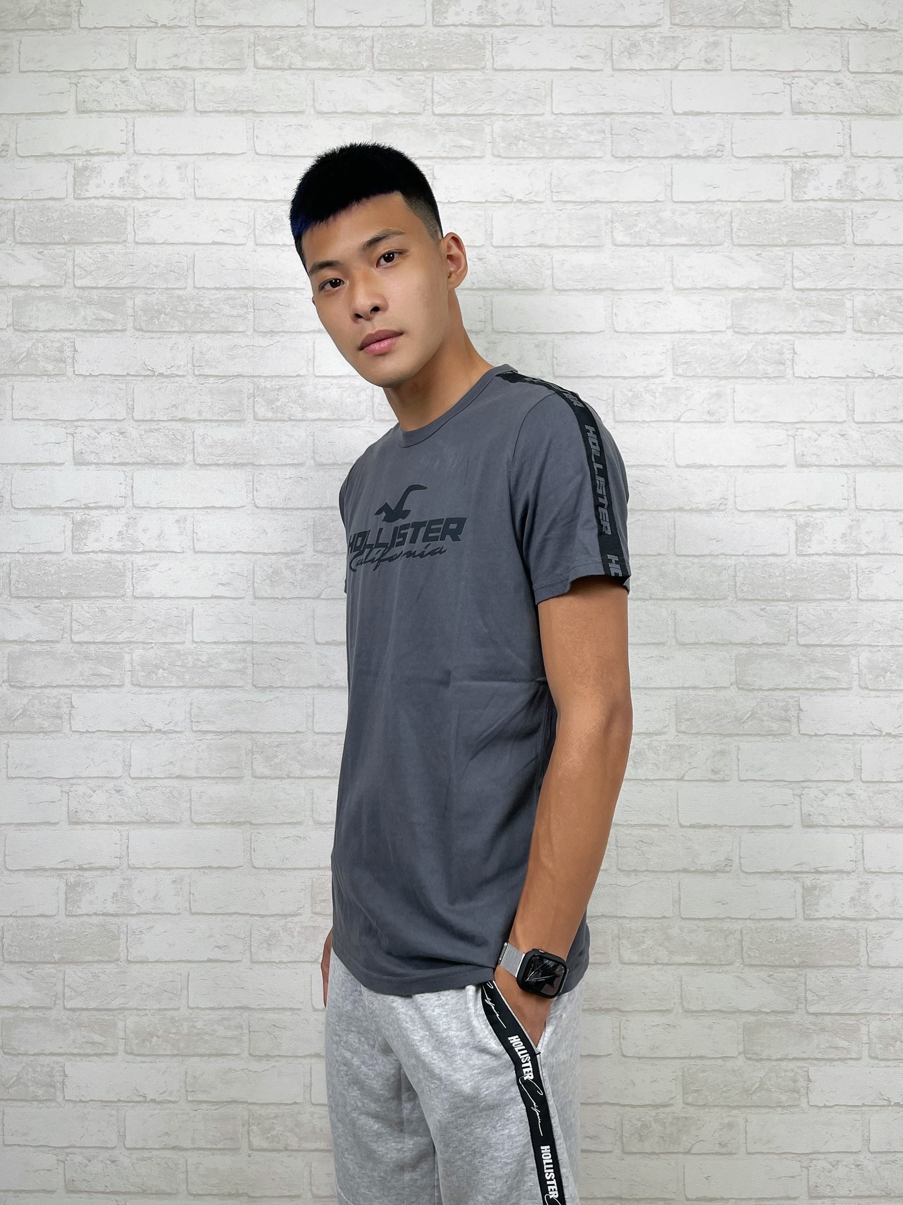 Hollister 海鷗 手臂串標 大Logo 短袖T恤 短T