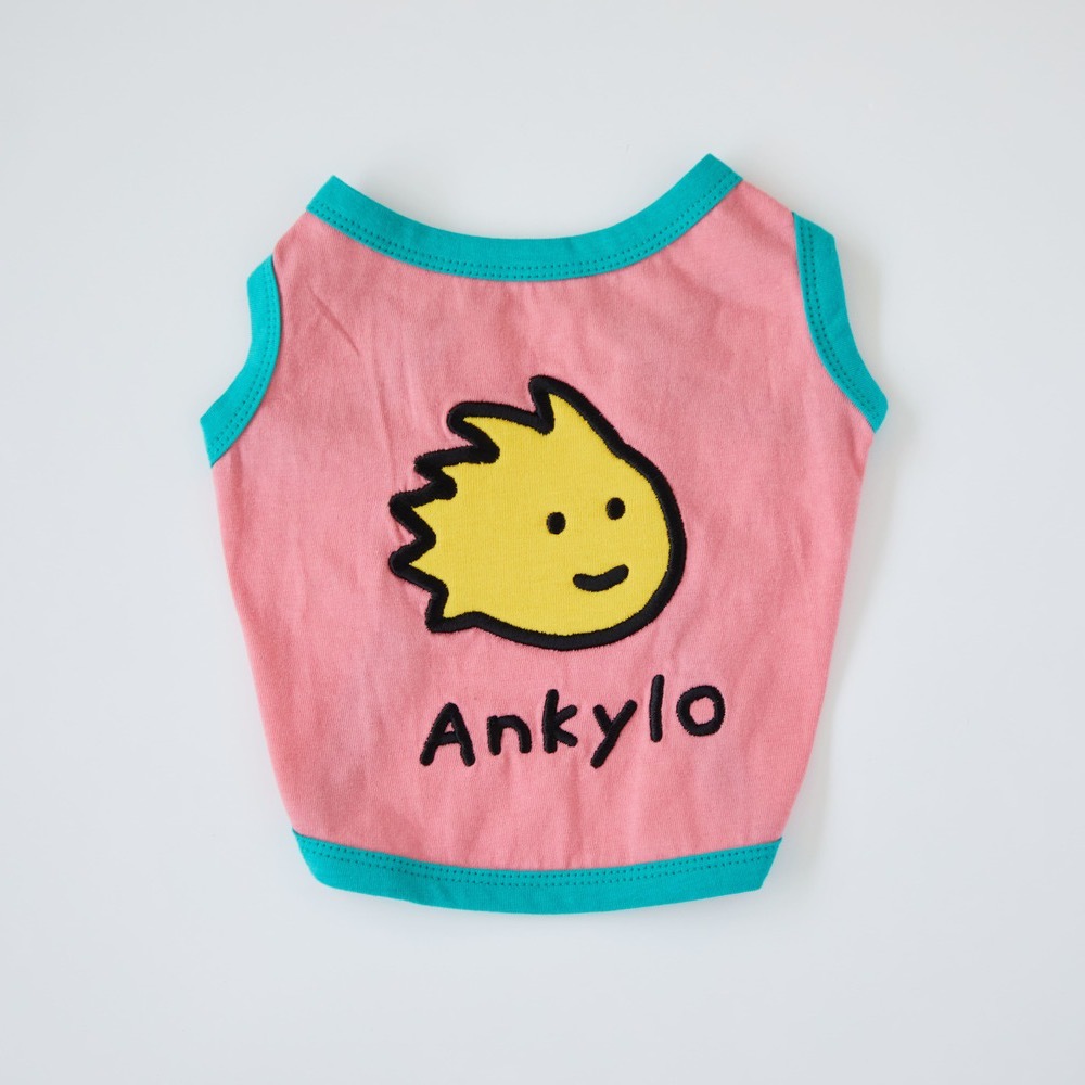 DAN Joguman Studio 恐龍短版背心 （粉）