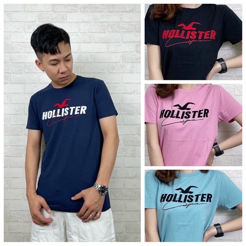 Hollister 海鷗 經典字母Logo 短袖T恤 短T