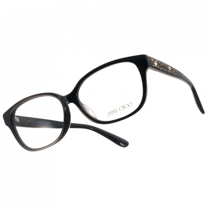 【JIMMY CHOO】JC4009F 29A 奢華鑽飾貓眼框光學眼鏡