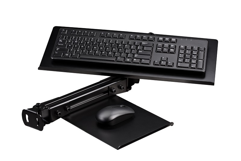 米特3C數位–NLR ELITE KEYBOARD & MOUSE TRAY BLACK EDITION 鋁擠型鍵盤滑鼠架/NLR-E019
