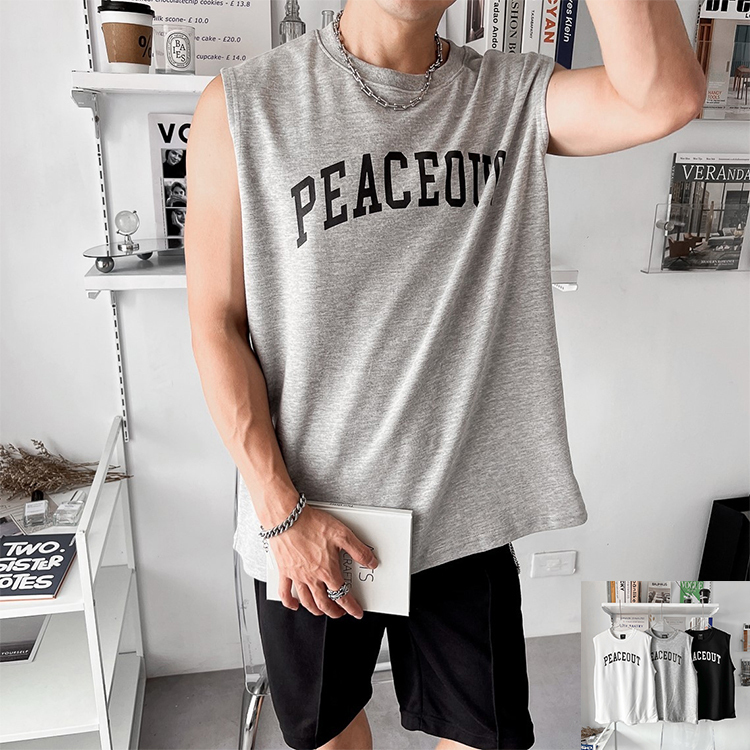 無袖背心 PEACEOUT 太空棉