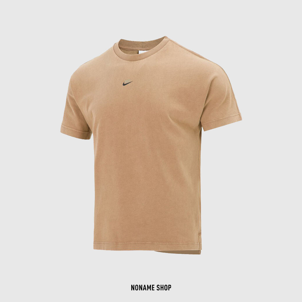 💥出清特價💥 NIKE NSW 厚磅 字勾 短袖 短T 奶茶 (男款)