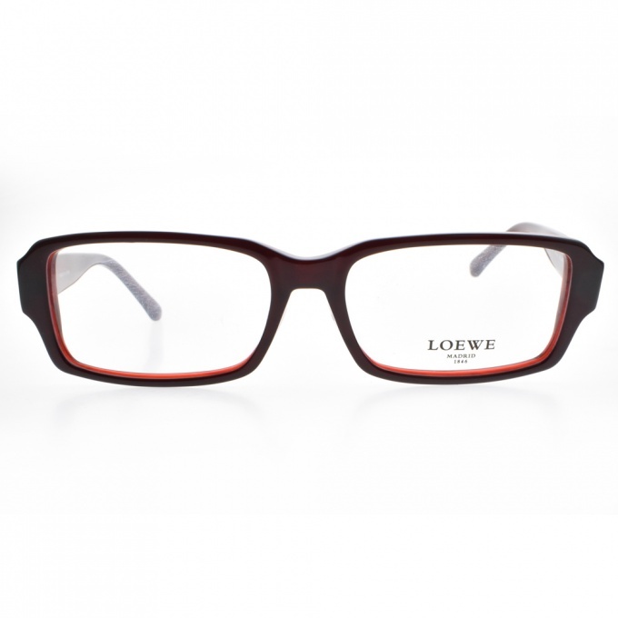 【LOEWE】VLW759K V42 質感素面方框光學眼鏡