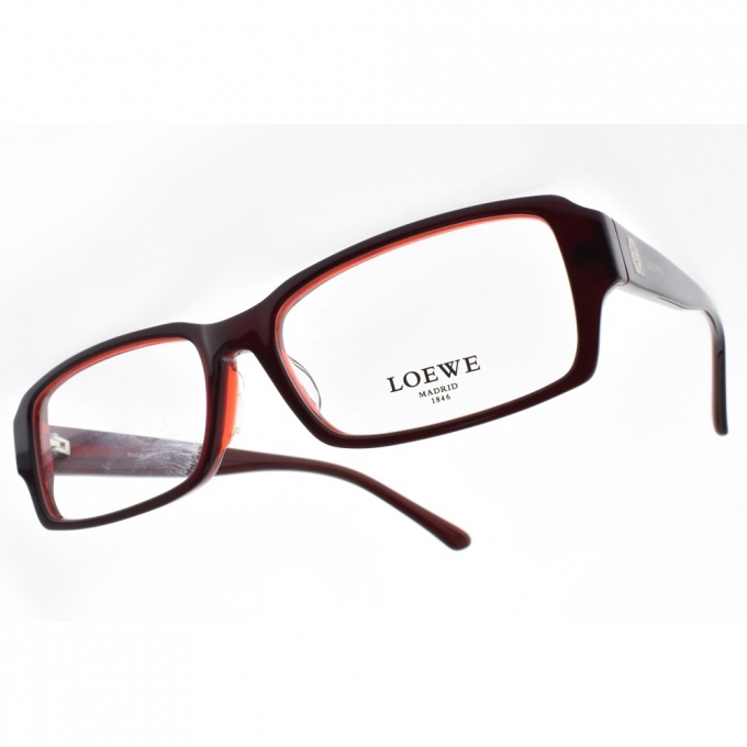 【LOEWE】VLW759K V42 質感素面方框光學眼鏡