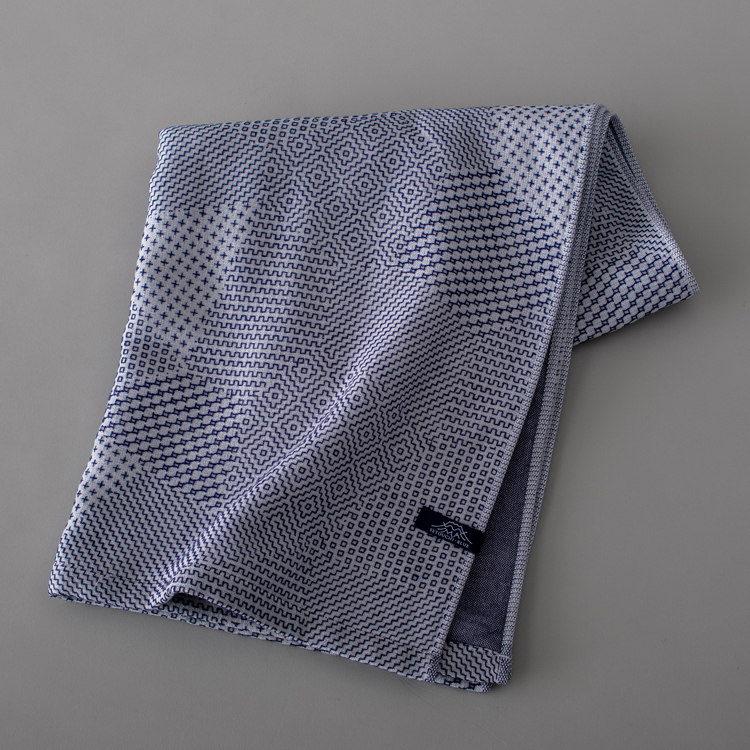 fil+usine 瀨戶內の思四層棉紗 浴巾/白