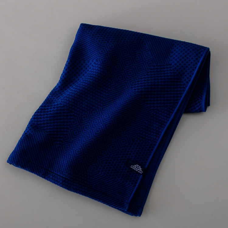 fil+usine 瀨戶內の思四層棉紗 浴巾/藍