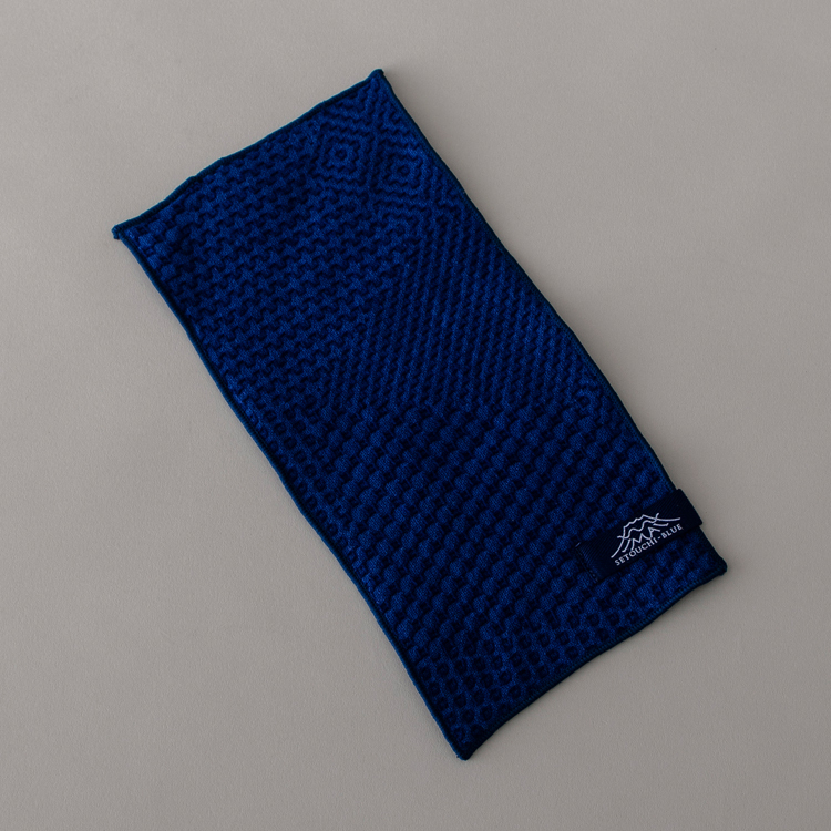 fil+usine 瀨戶內の思四層棉紗 手帕/藍