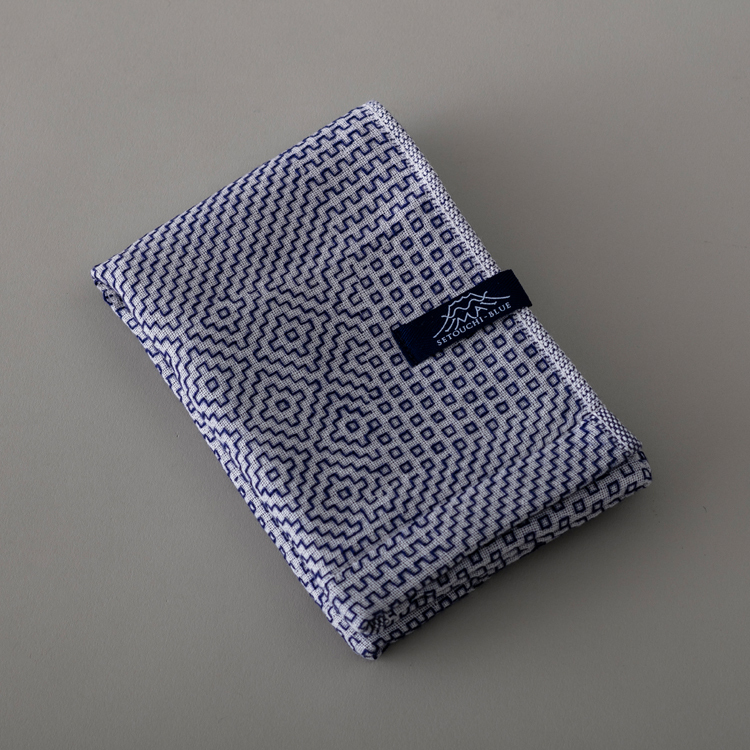 fil+usine 瀨戶內の思四層棉紗 方巾/白