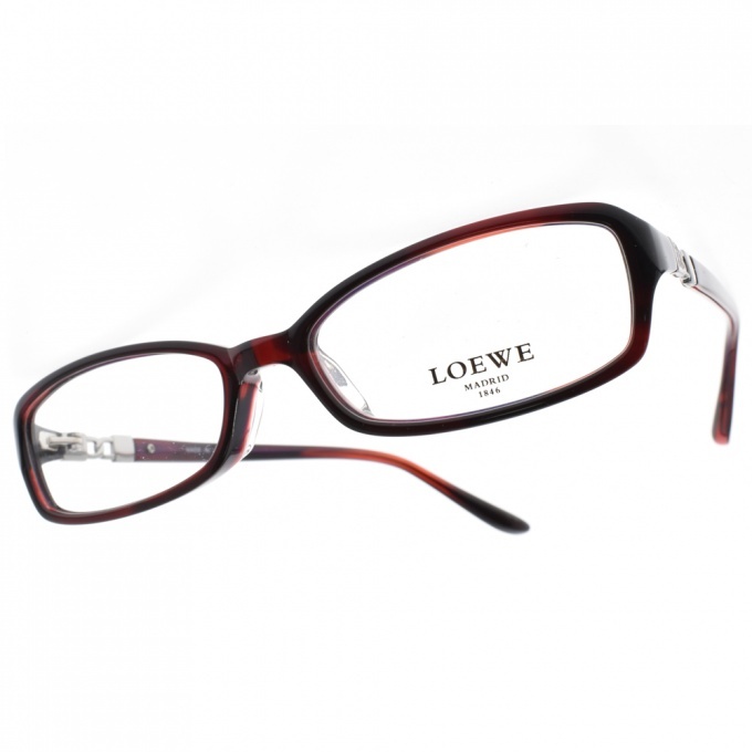 【LOEWE】VLW837K 954 簍空LOGO方框光學眼鏡