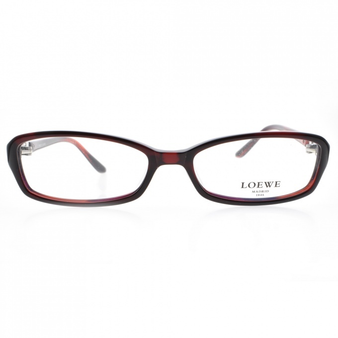 【LOEWE】VLW837K 954 簍空LOGO方框光學眼鏡