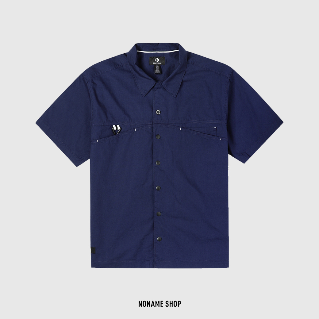 CONVERSE 襯衫 雙口袋 雙層 深藍 (男款)