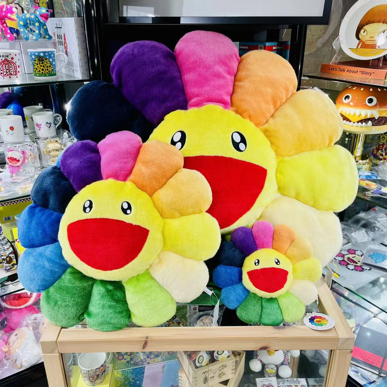 30cm / 60cm / 100cm Flower Cushion (Rainbow)